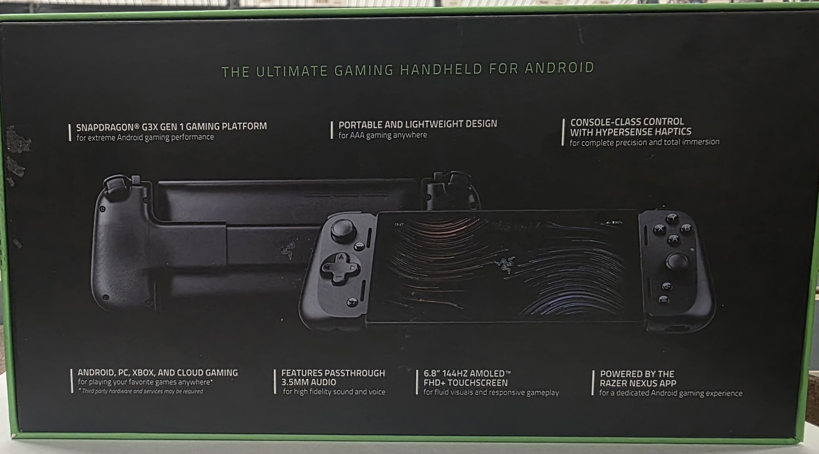 Razer Edge Handheld Gaming Console Kishi V2 Wi-Fi USB-C Android Black