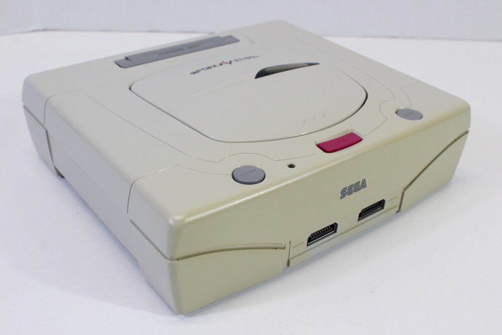 SEGA Saturn White Console Controller AC AV Boxed HST-3220 SS Matching Serial # 2