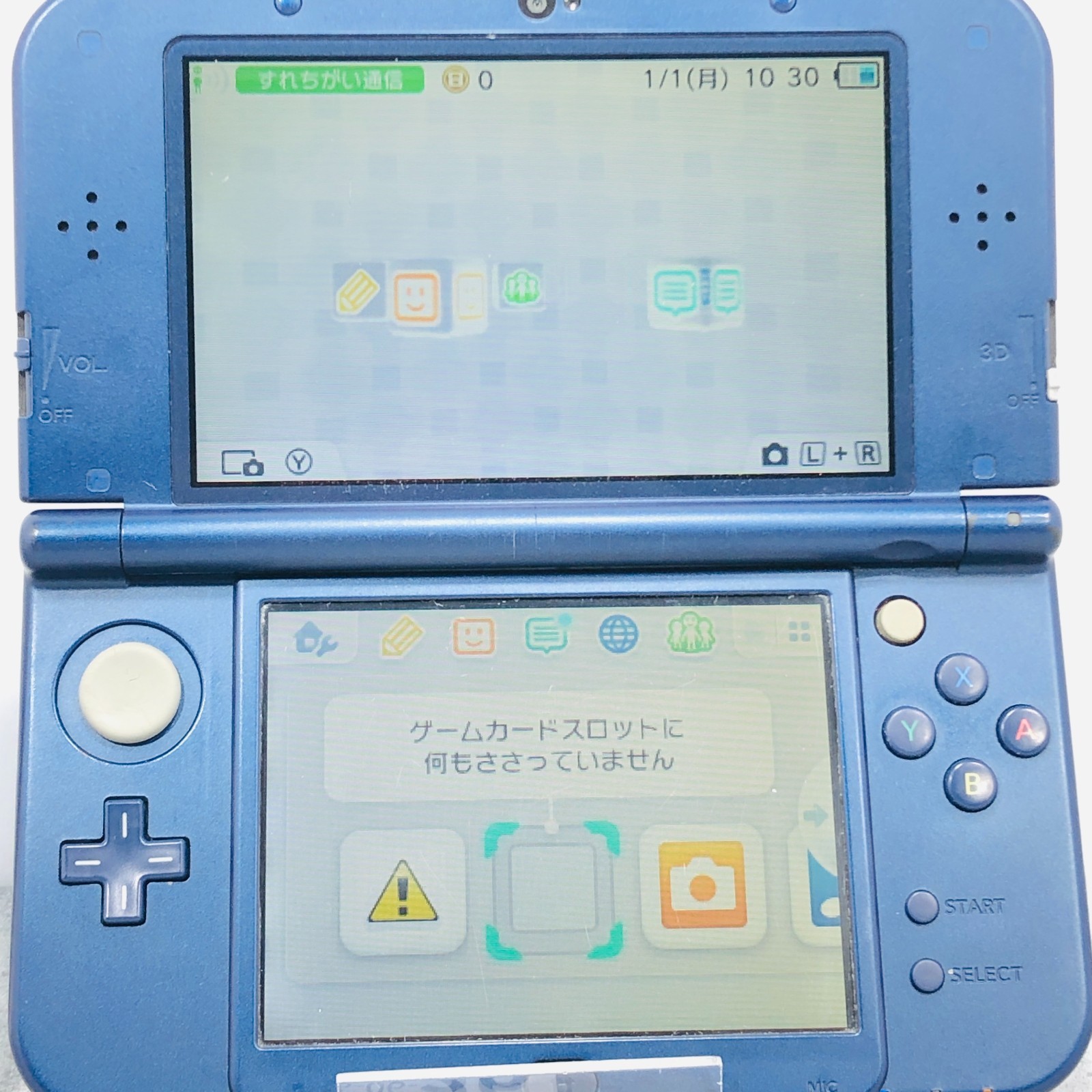 [EX+1] New Nintendo 3DS LL XL Metallic Blue console NTSC-J RED-001 26-06-26
