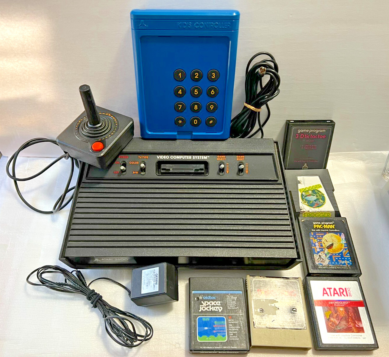 Atari 2600 Darth Vader Console Bundle Power Controller, Kids Controller, 6 Games