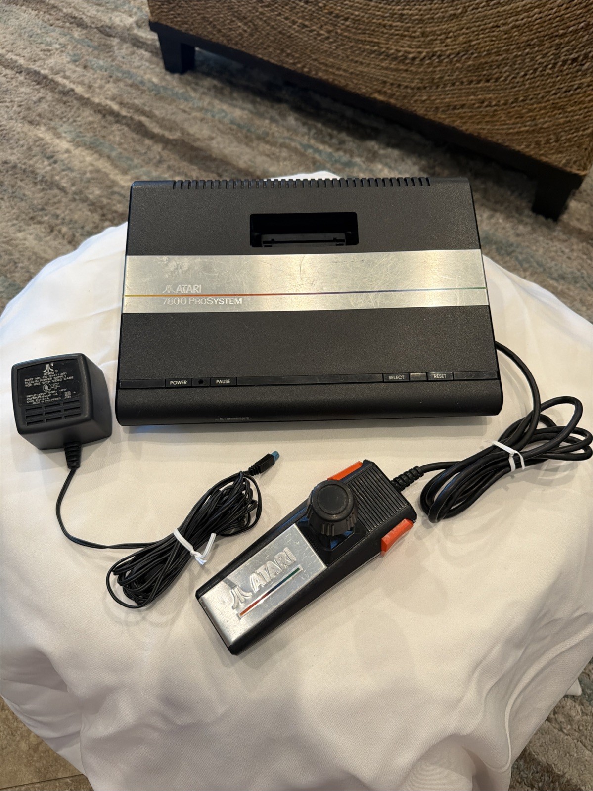 Atari 7800 ProSystem Console Bundle Tested Working w/ OEM Controller Power