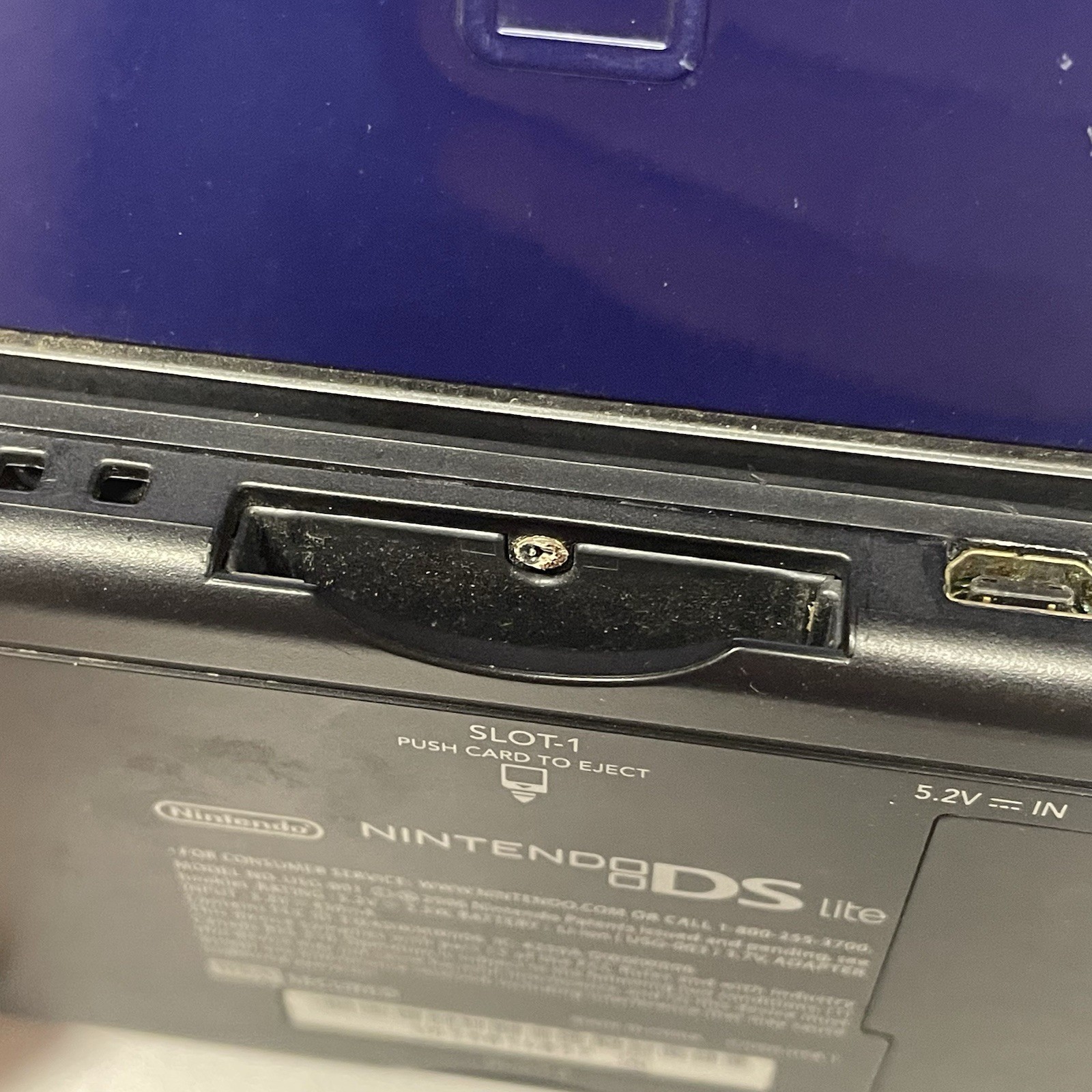Nintendo DS Lite USG-001 Blue Dual Screen Headphone Jack Handheld System