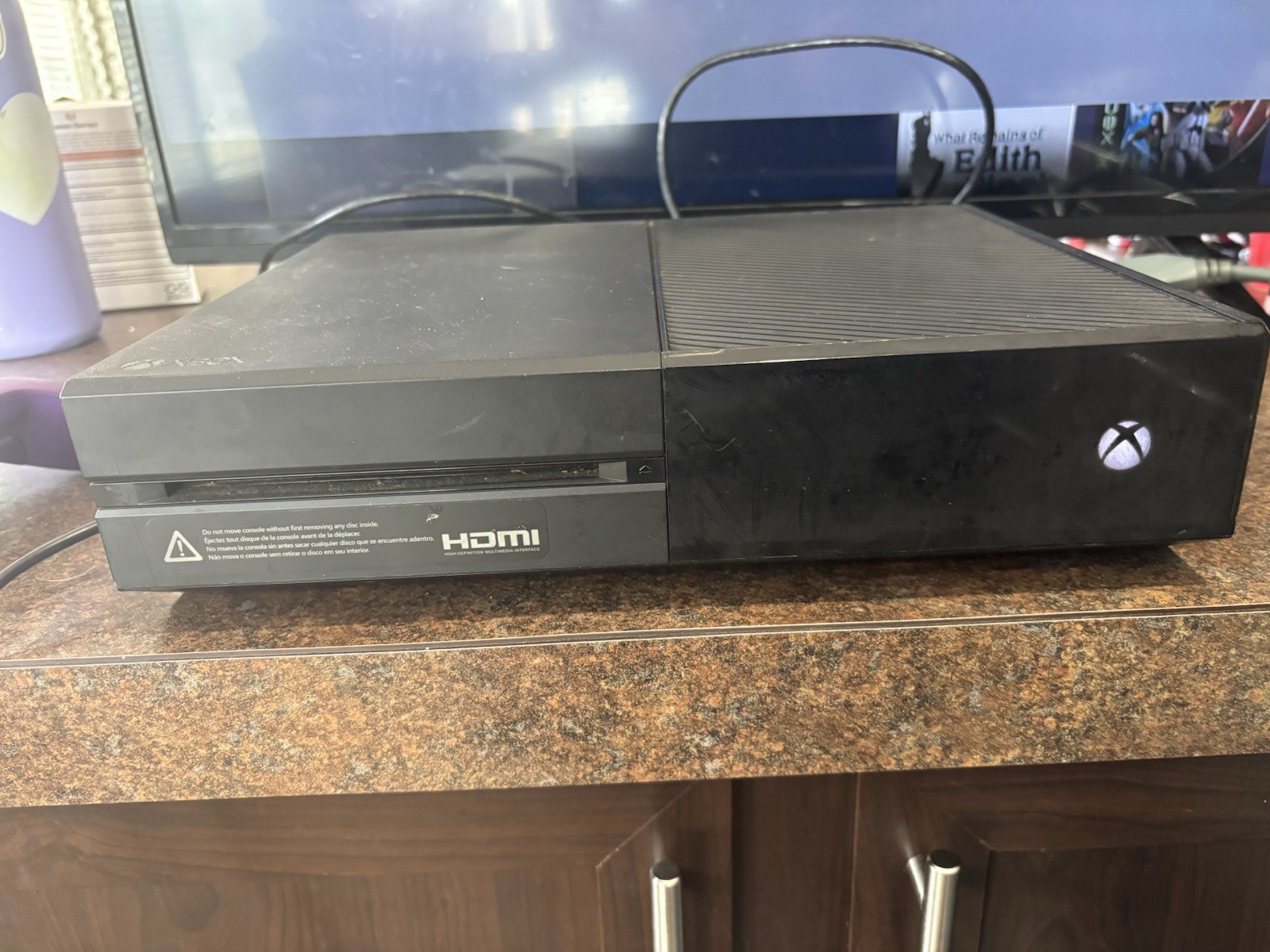 Microsoft Xbox One Console 500GB Black Model 1540 Console Only Can’t Read Discs