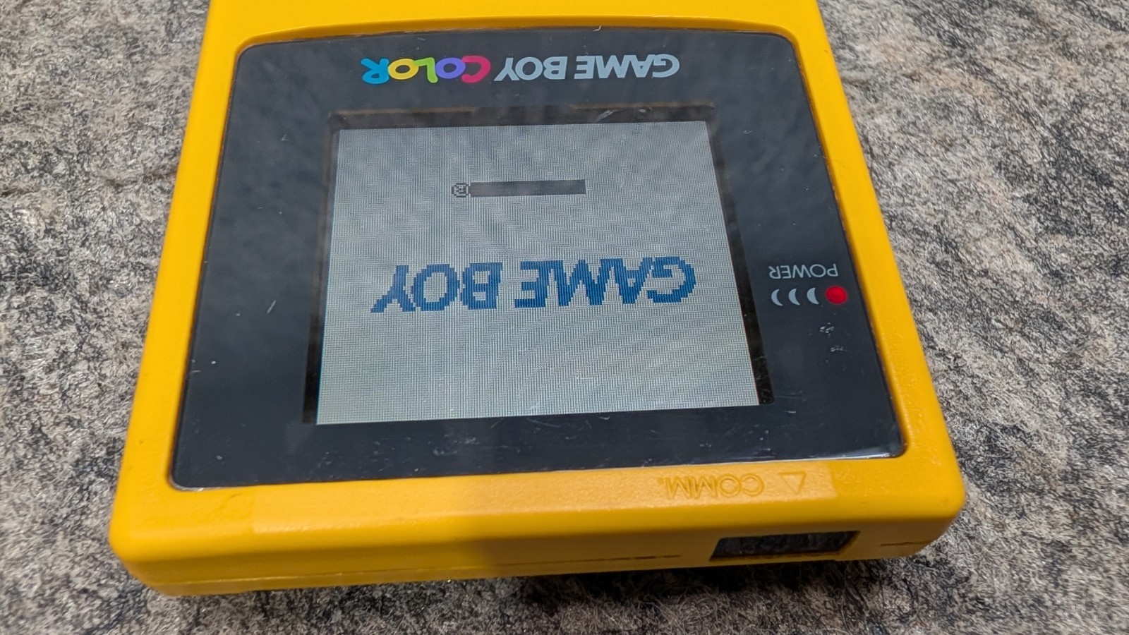 Nintendo Game Boy Color Handheld Console CGB-001 GBC Dandelion Yellow Bundle
