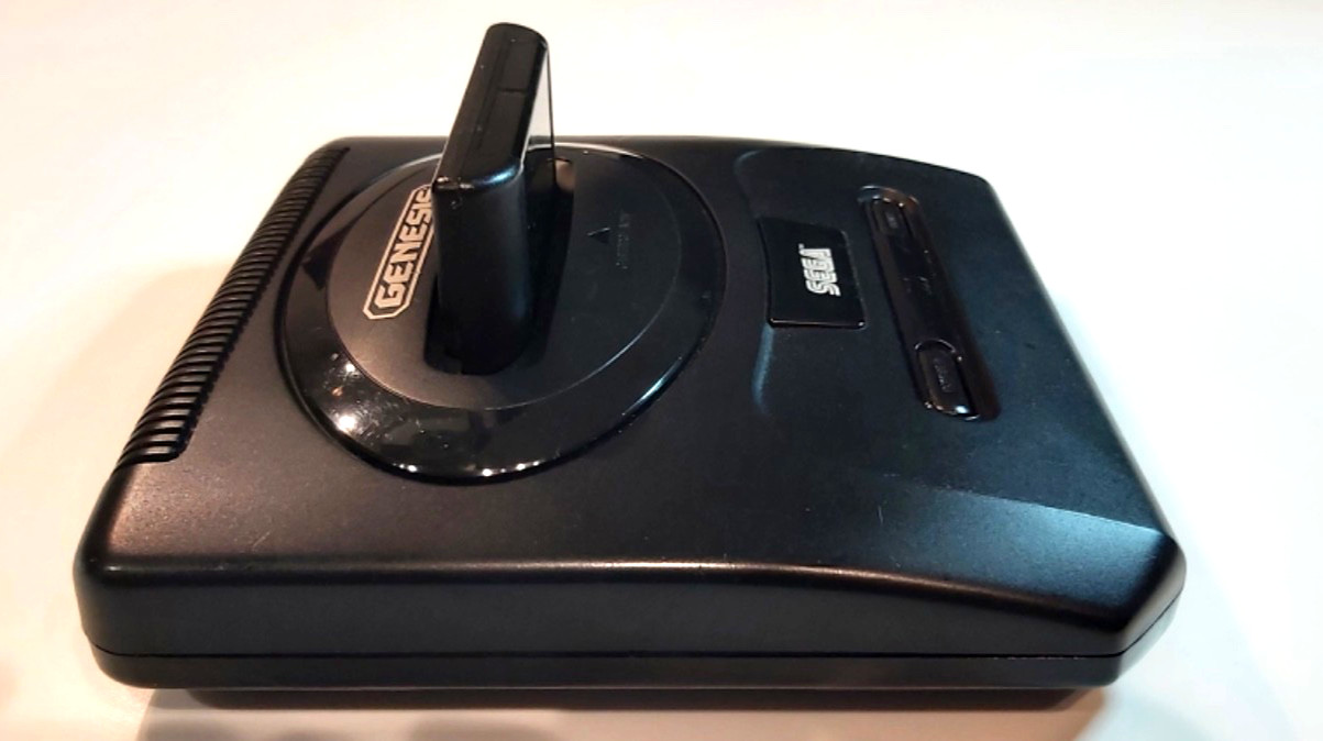 SEGA Genesis Model II VA3 MK-1631 Console w/ Streets of Rage 2 Controller AC AV