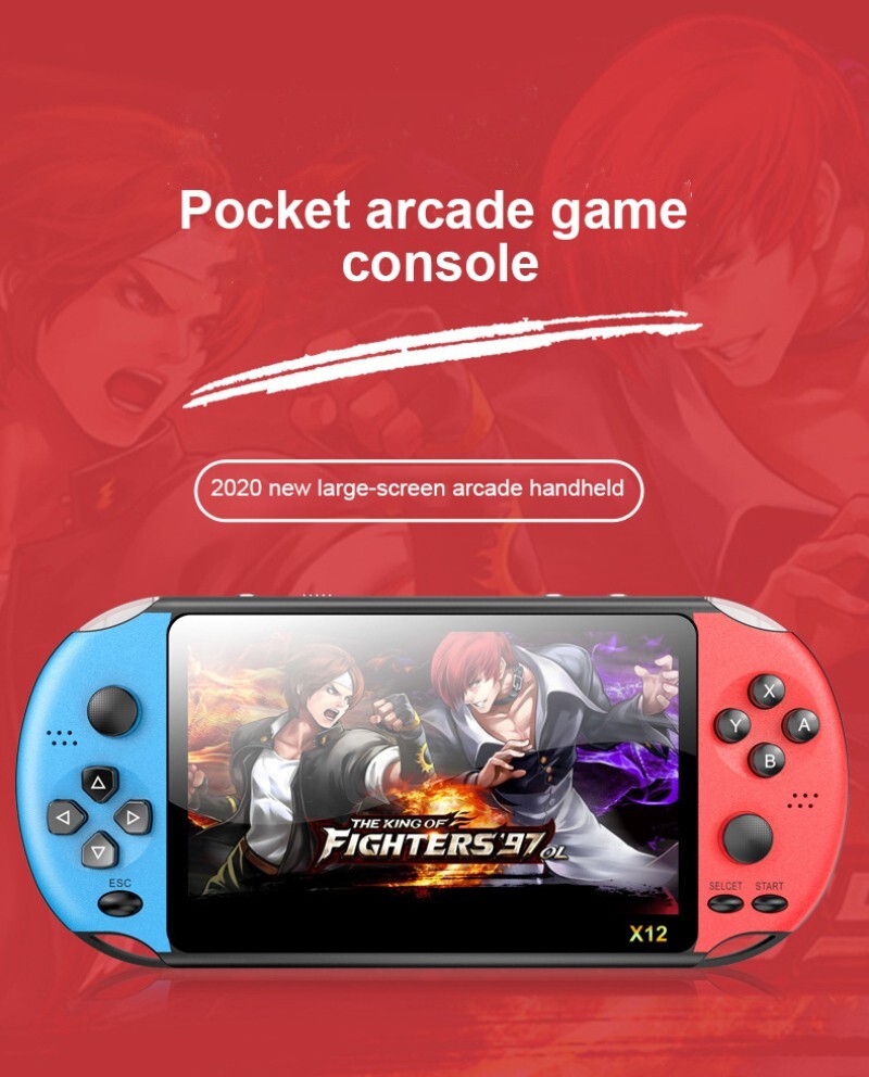 Portable Console 2000 Built-In Games TV Connection Retro Classic 5 Inch