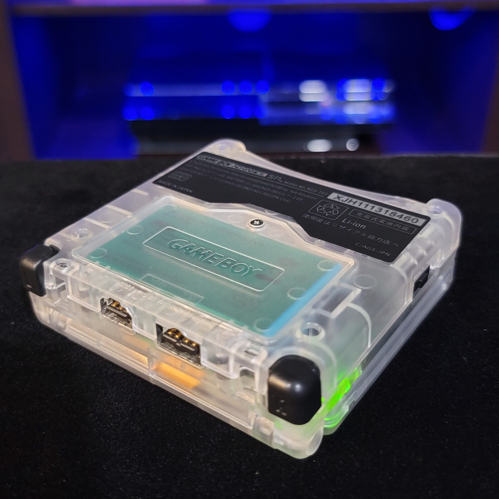 Clear Nintendo Game Boy Advance GBA SP IPS MOD Adjustable Brightness