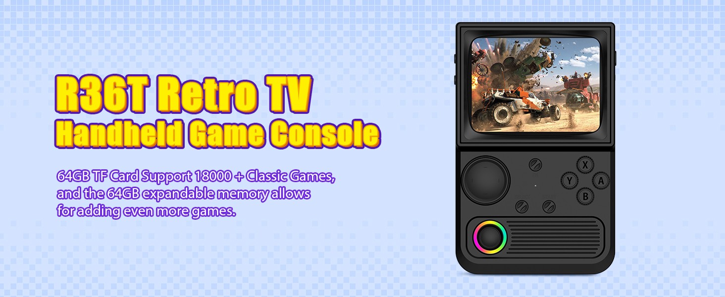 Retro TV Handheld Game Console 3.5» IPS Screen 22000