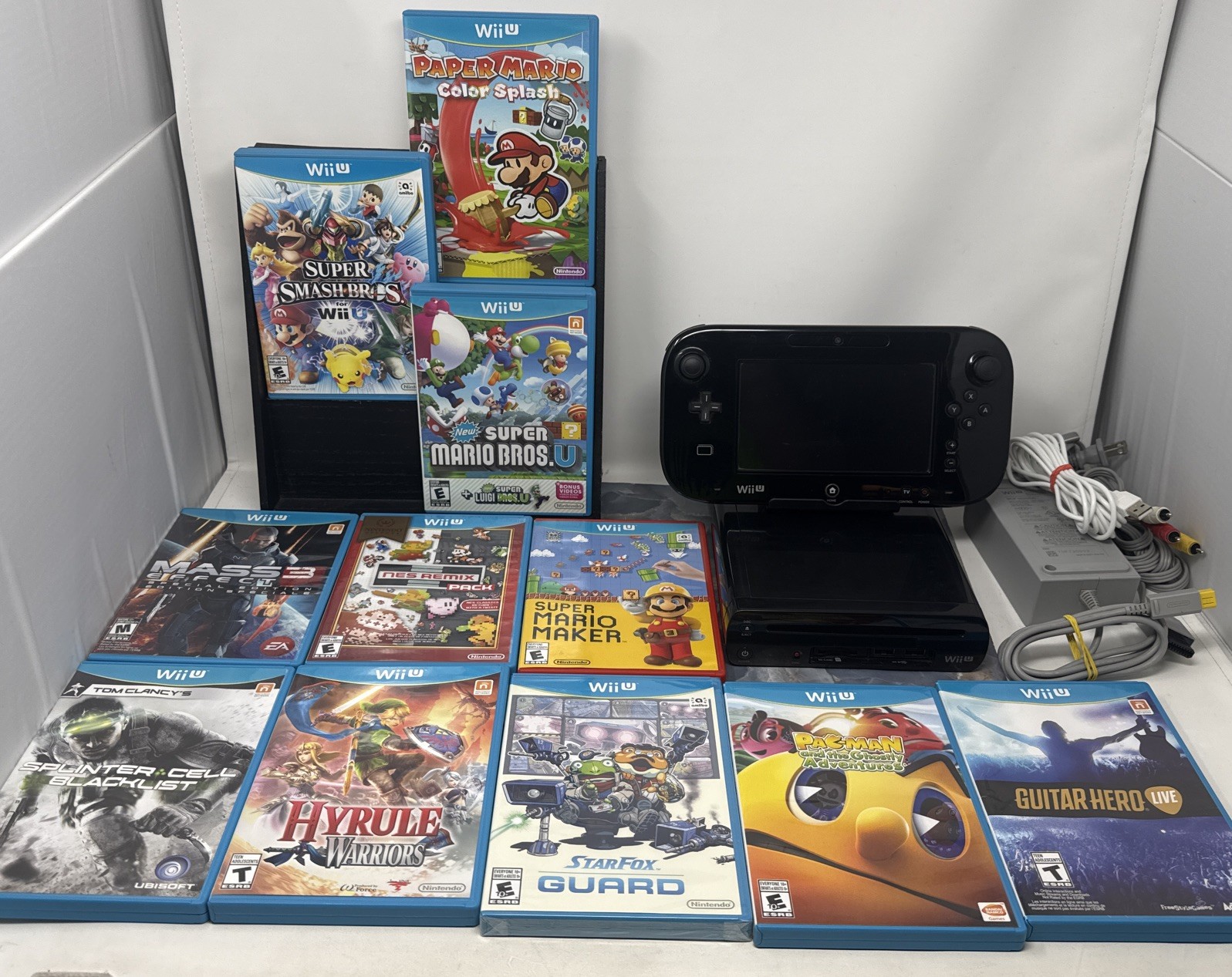 Nintendo Wii U Bundle With 11 Games Tested And Working