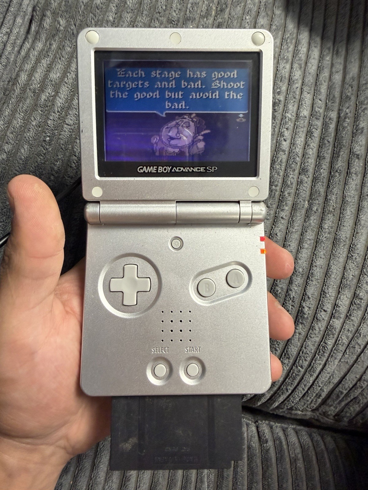Nintendo Game Boy Advance SP Handheld System – Silver