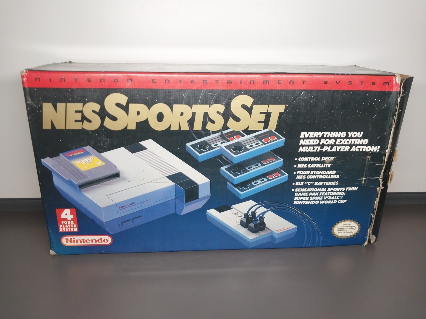 Nintendo Entertainment System NES Sports Set CIB Console Complete Box Tested