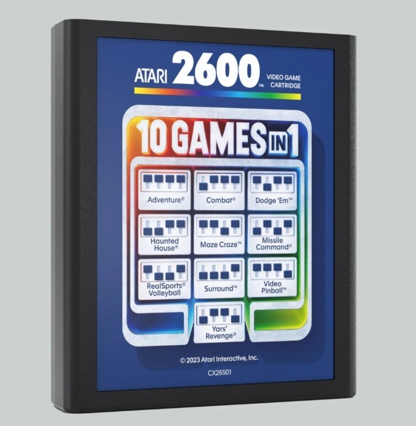 NEW FACTORY SEALED Atari 2600+ Plus HDMI Console, 10 in 1 Game Cart, 1 Joystick