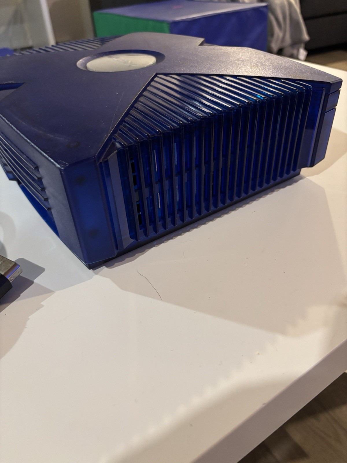 Original Xbox Console Ice Blue Halo 2 BELL CANADA 2004 Edition RARE.