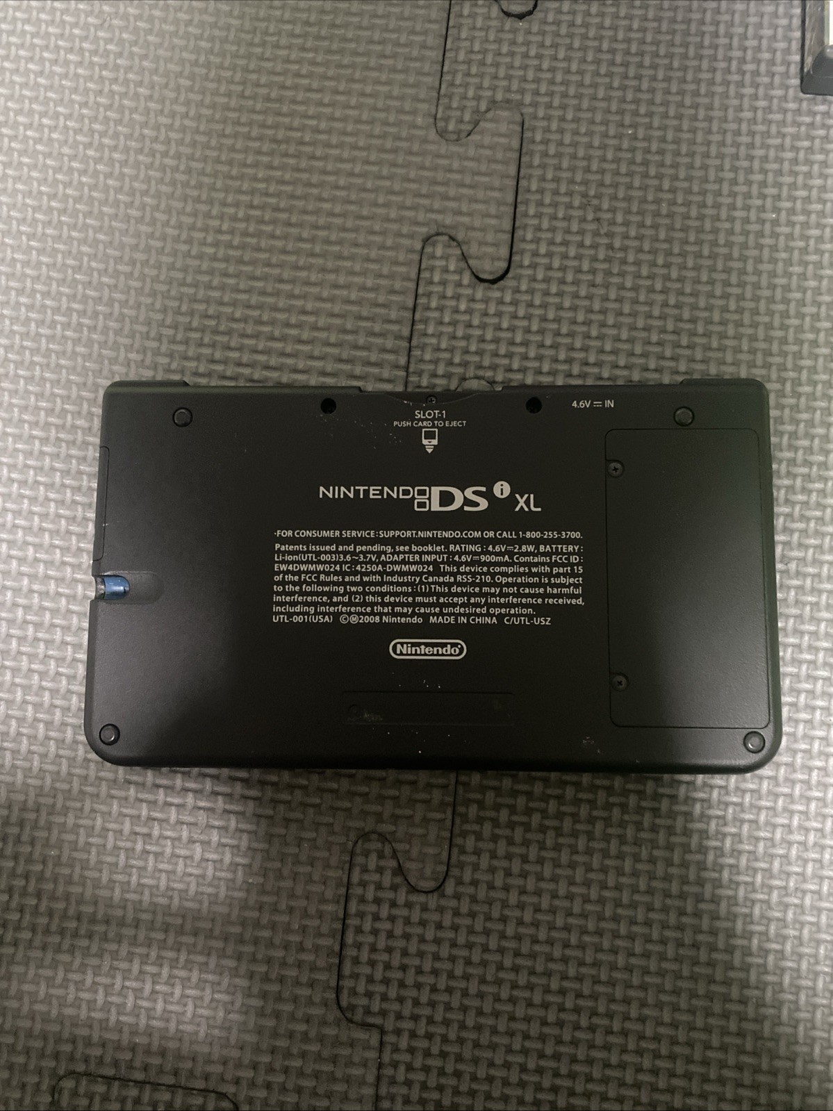 Nintendo DSi XL Blue Tested Excellent Condition Charger & 4 Games Case NO Stylus