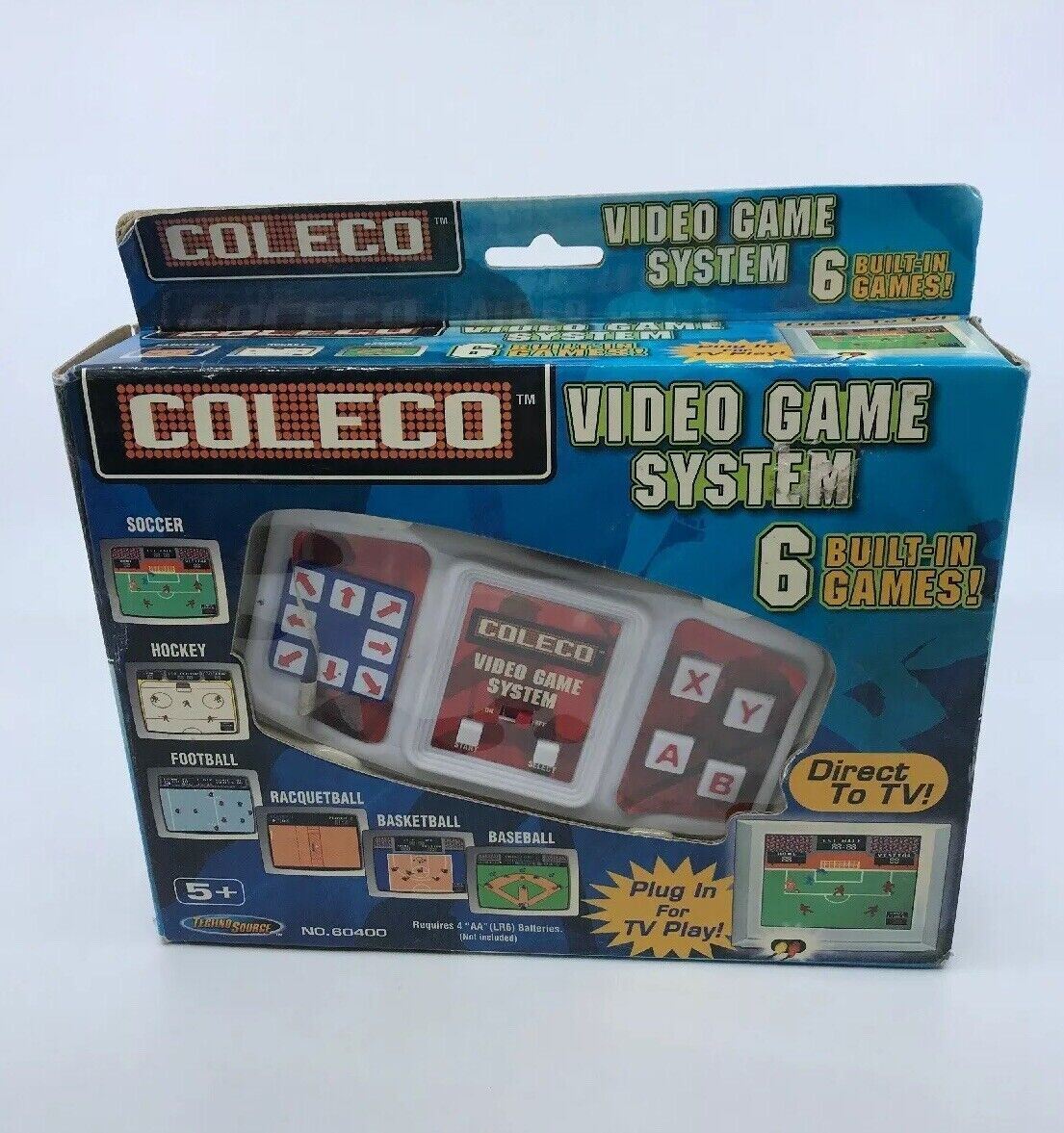 Coleco Video Game System 6 Built-In Games with new batteries. TV games