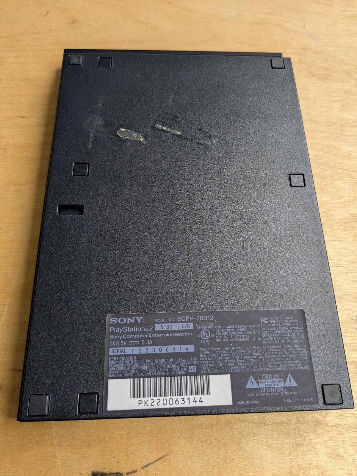 PlayStation 2 PS2 Slim SCPH-70012 CONSOLE ONLY TESTED WORKING FAST FREE SHIPPING