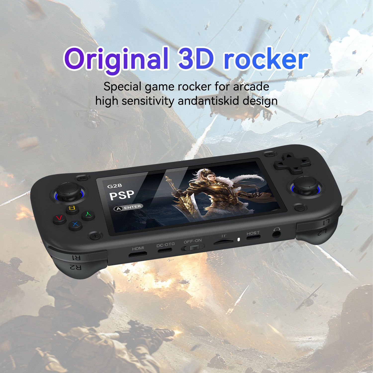 G28 Portable Handheld Video Game Console with 4.3 Inch HD Screen Built-in 20000+
