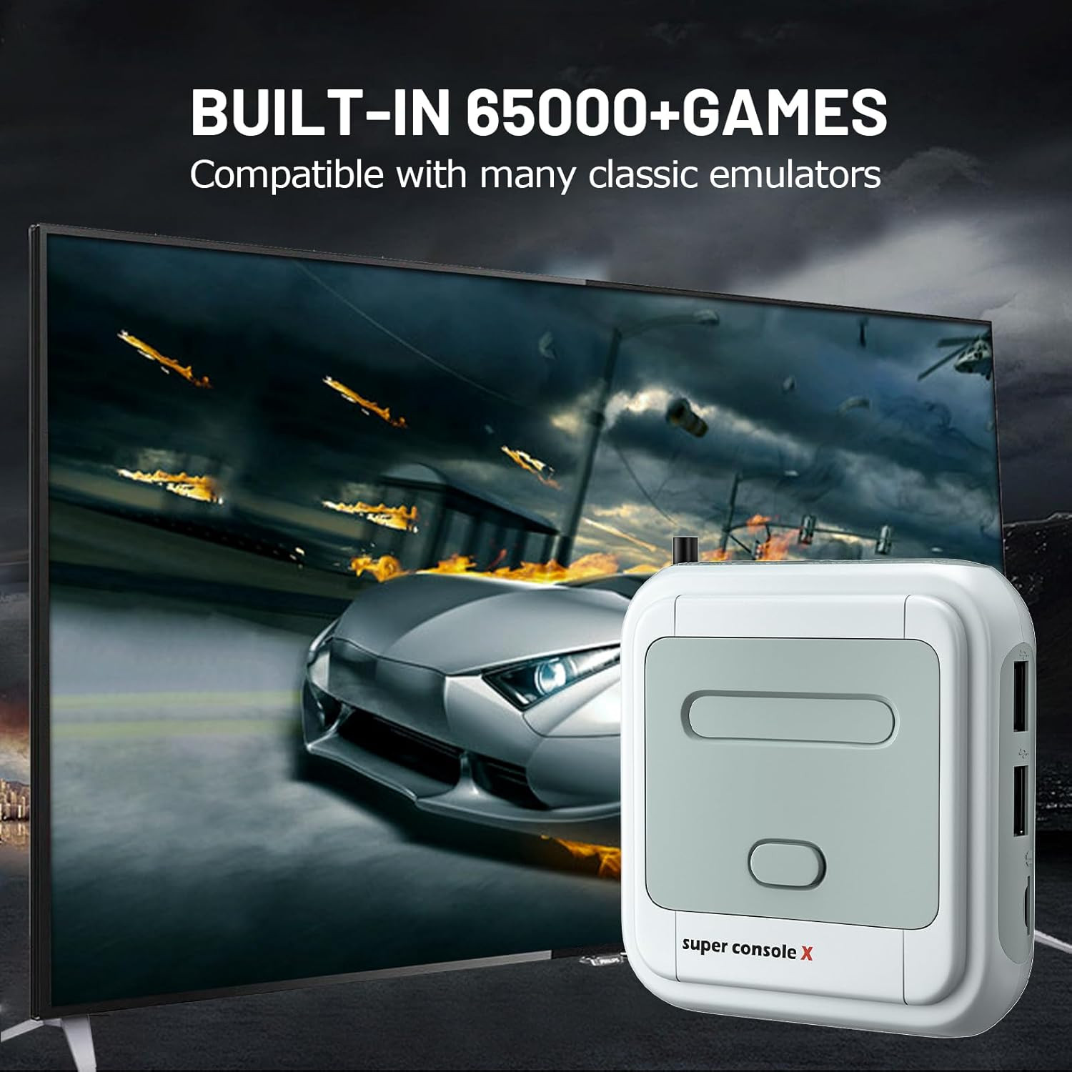 Super Console X with 65,000+ Classic Games Retro Video Game Consoles,Emulator Co