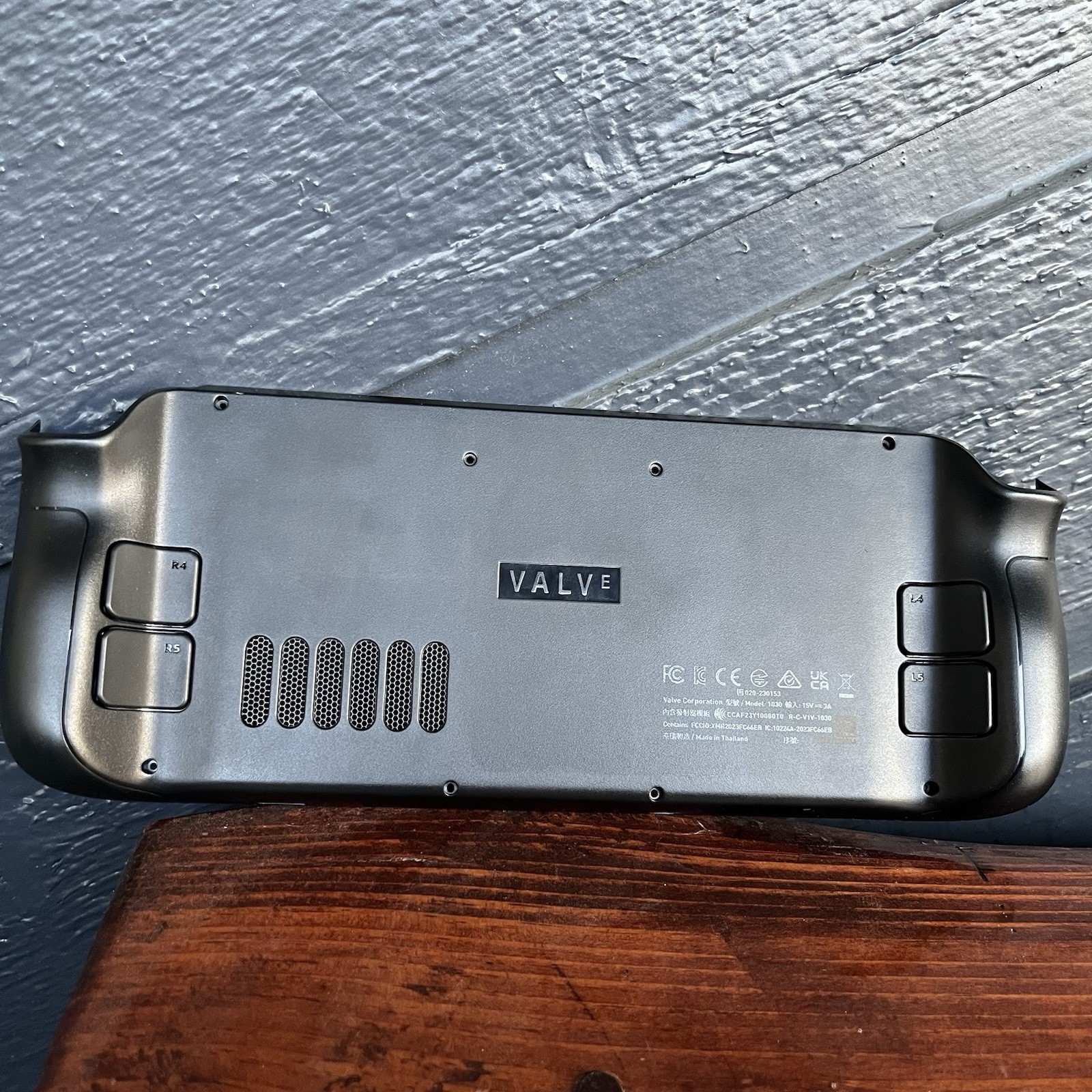 Steam Deck Original OEM Stock Back Plate – Black