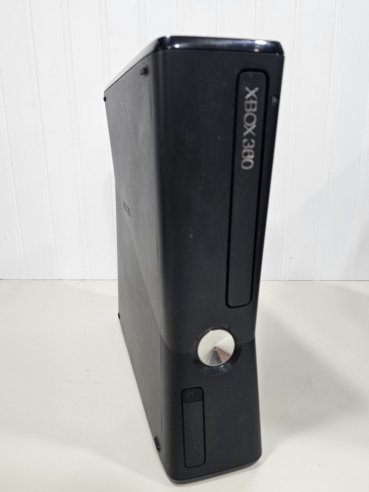 Microsoft Xbox 360 Only S Slim Black 250GB Console Only 1439 Reset Tested….