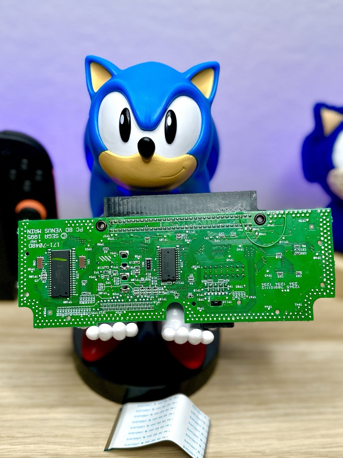 Sega Nomad – Motherboard Cartridge Side Working Recapped & SMS Audio Mod