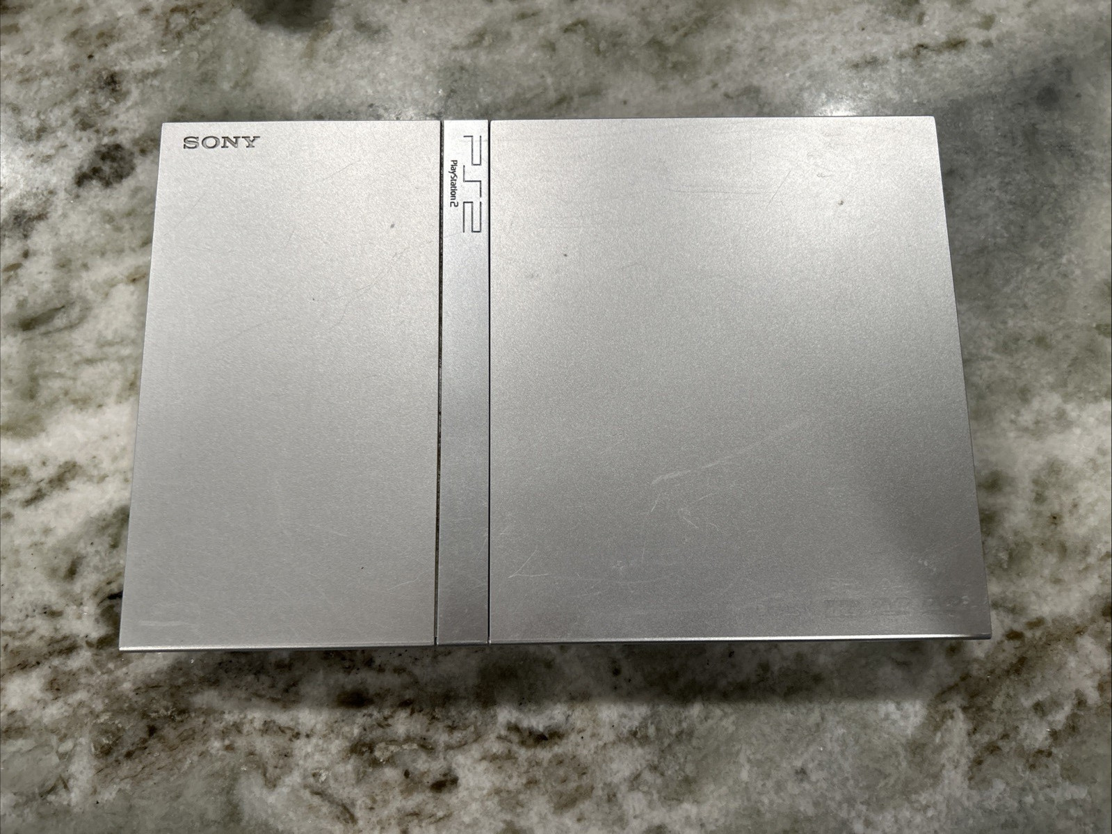 Sony PlayStation 2 PS2 Slim Bundel Silver Condole SCPH-77001 SEE PHOTOS