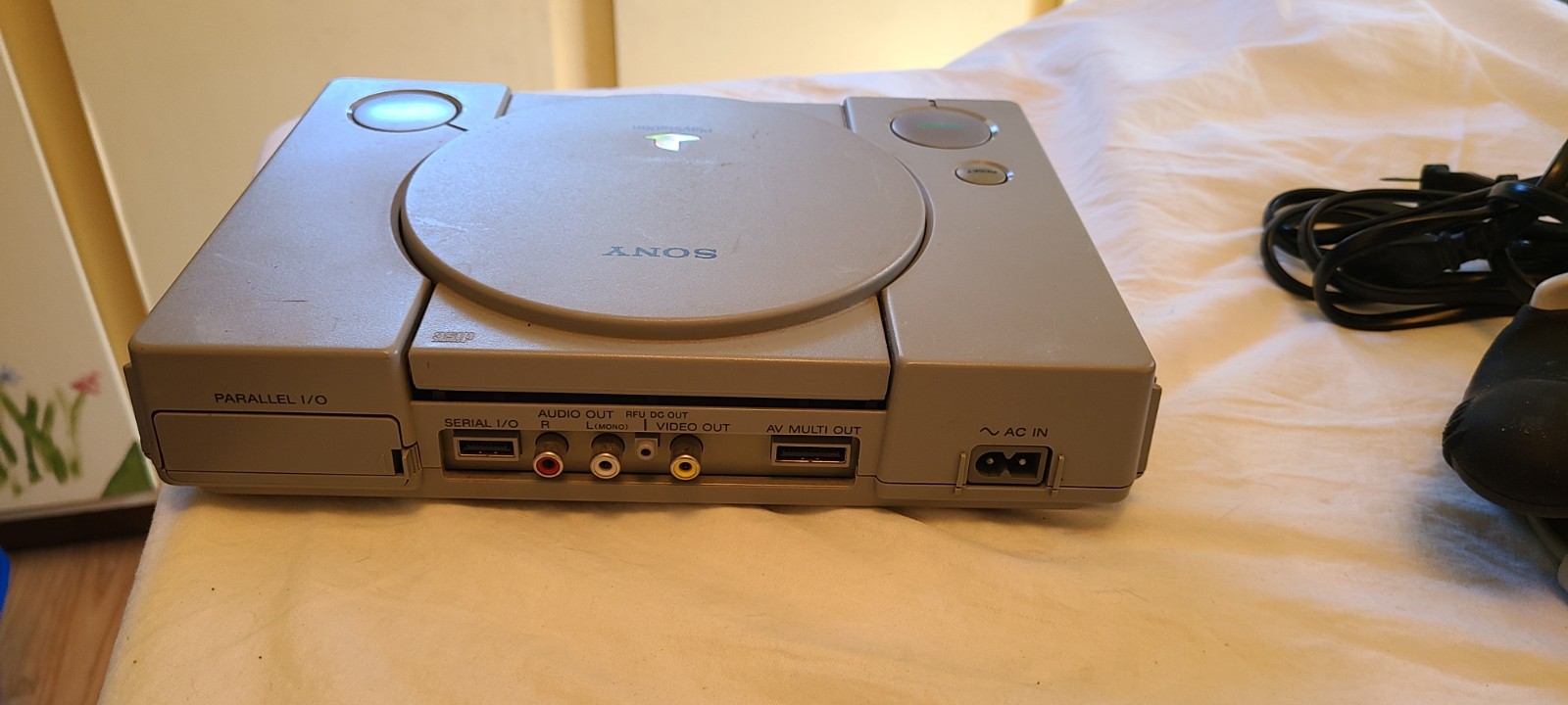Sony PlayStation 1 PS1 Video Game System Bundle With 2 Controllers & Power Cord