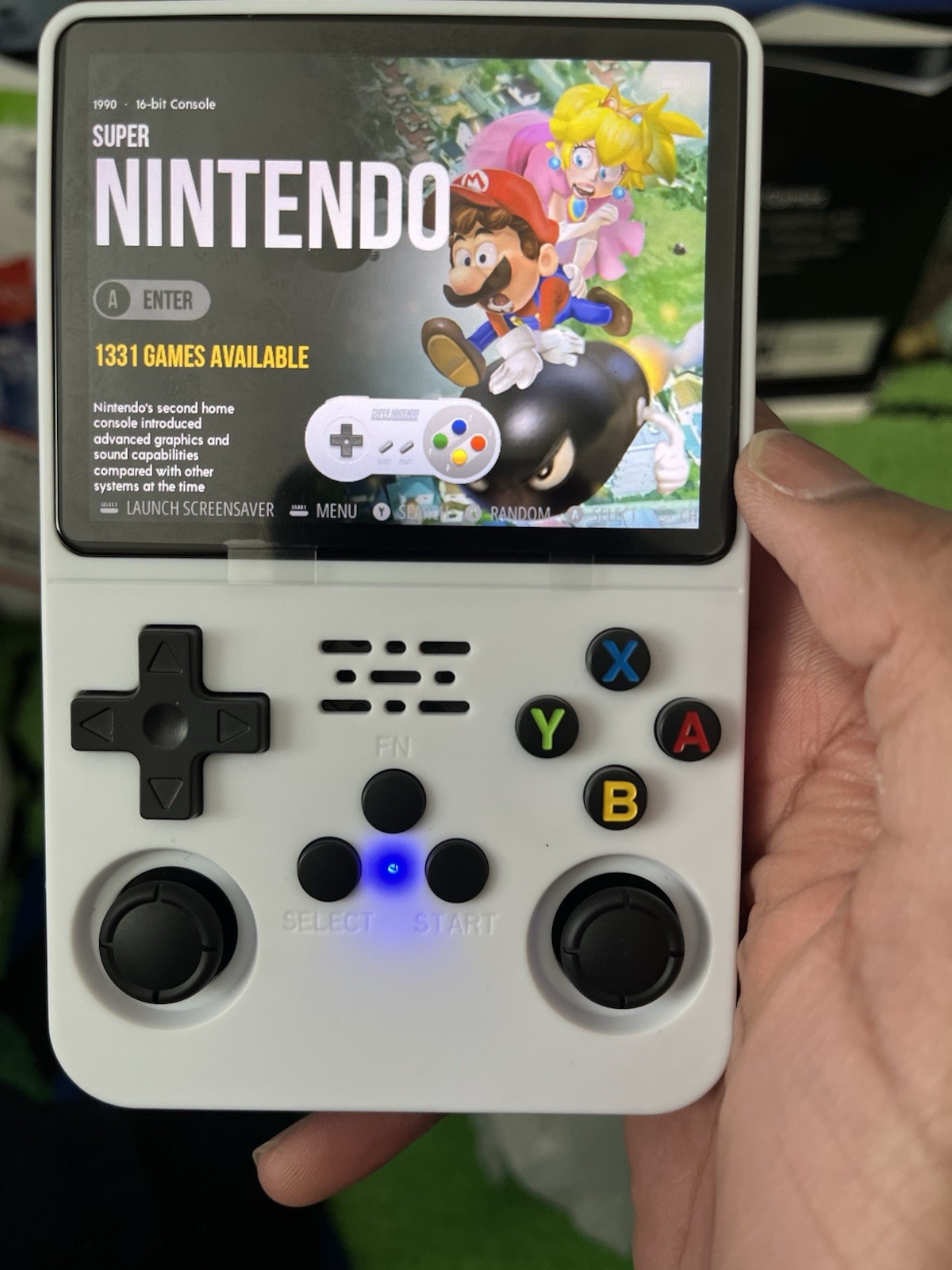 R36S Handheld Game Console 128GB White 640×480 USB Multi-Platform Gamepad