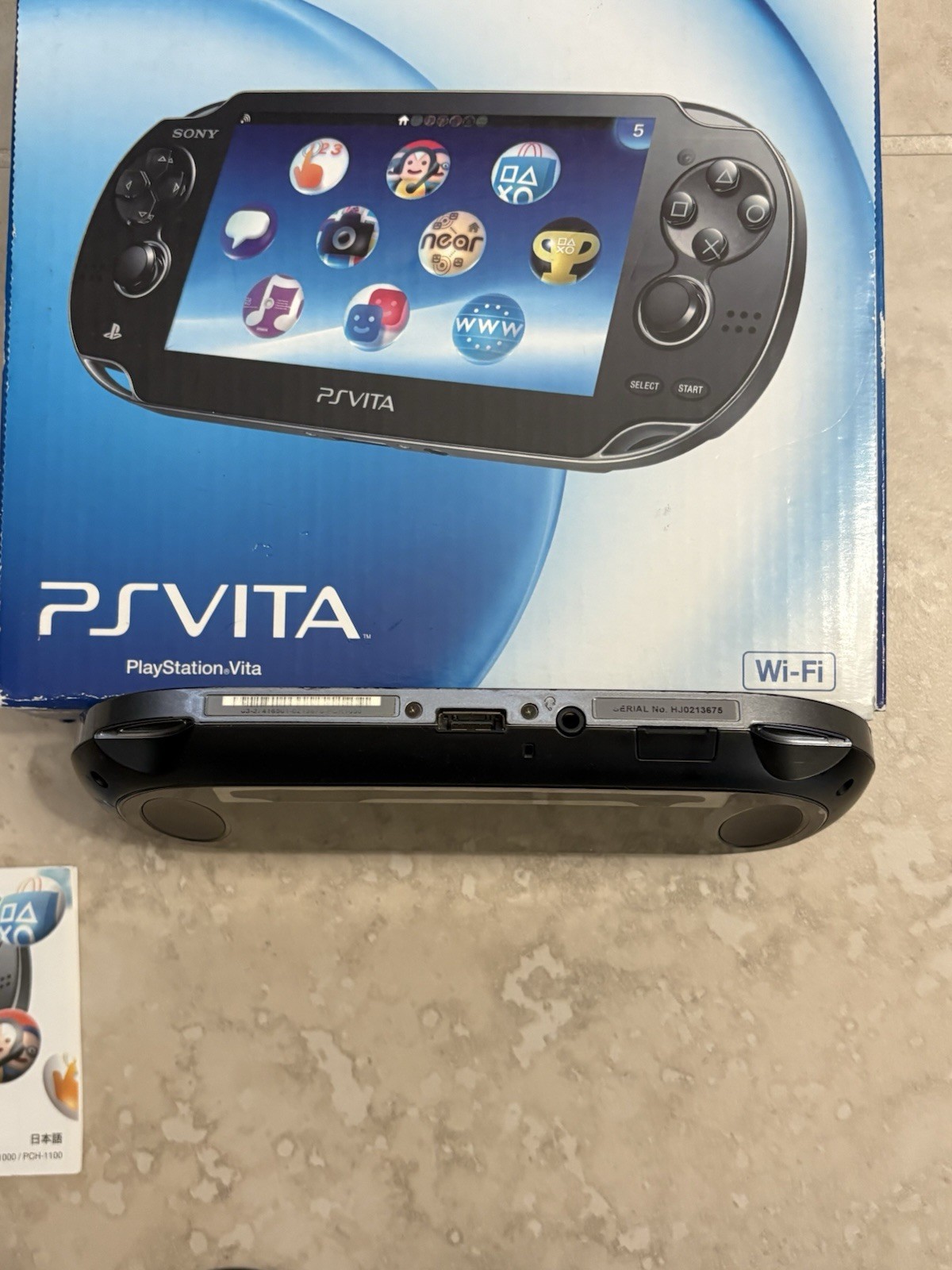 Sony PS Vita PCH-1000 1100 Complete In Box – Black 8GB Very Good Condition
