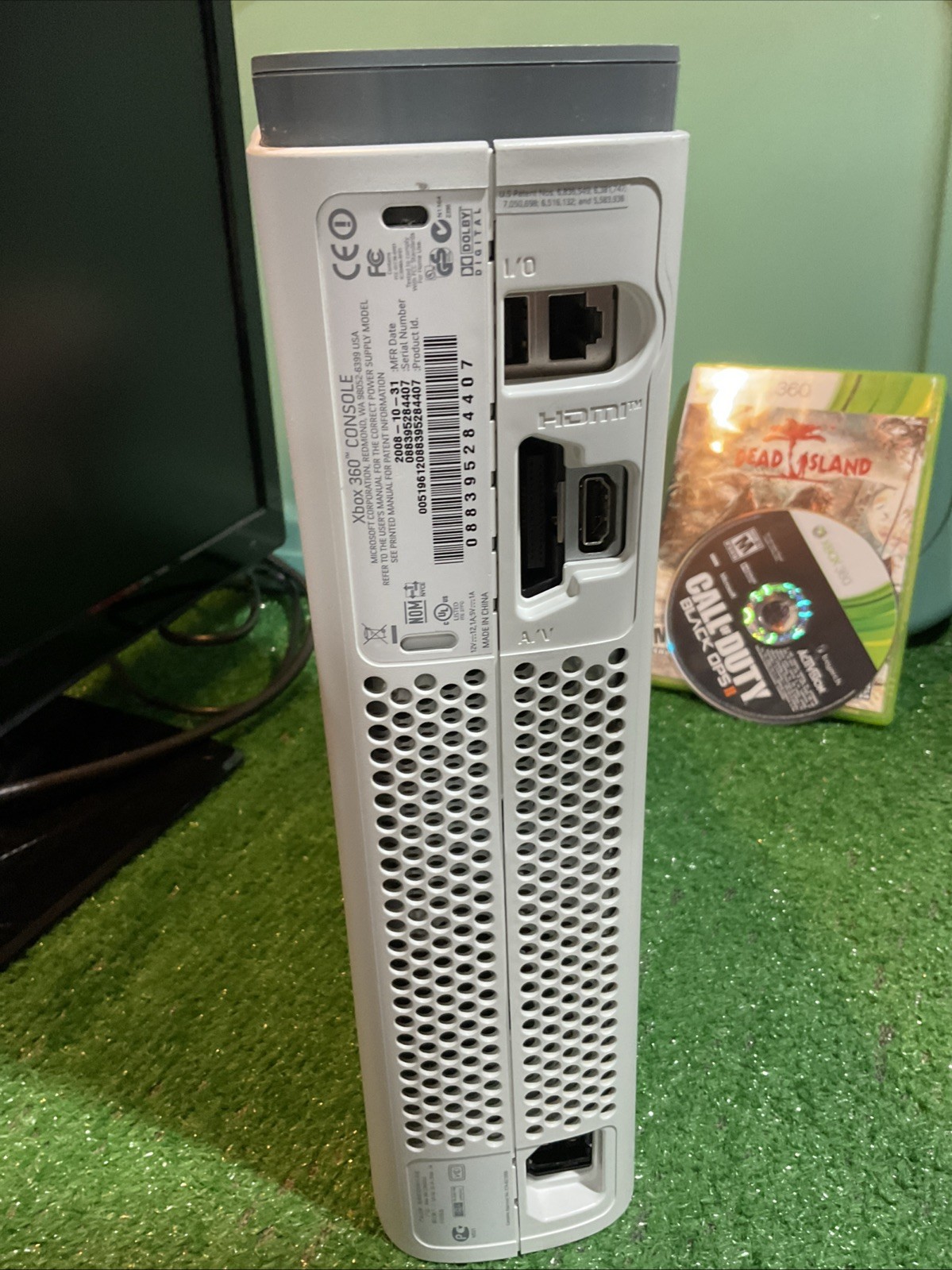 Microsoft Xbox 360 Console 60GB W/ COD Black Ops II PC Brick HDMI + Accessories