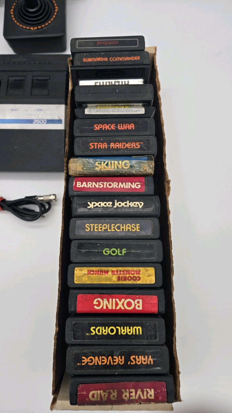 Vtg Atari 2600 Junior Jr Console System Bundle 30 Games Tested 3 Controllers