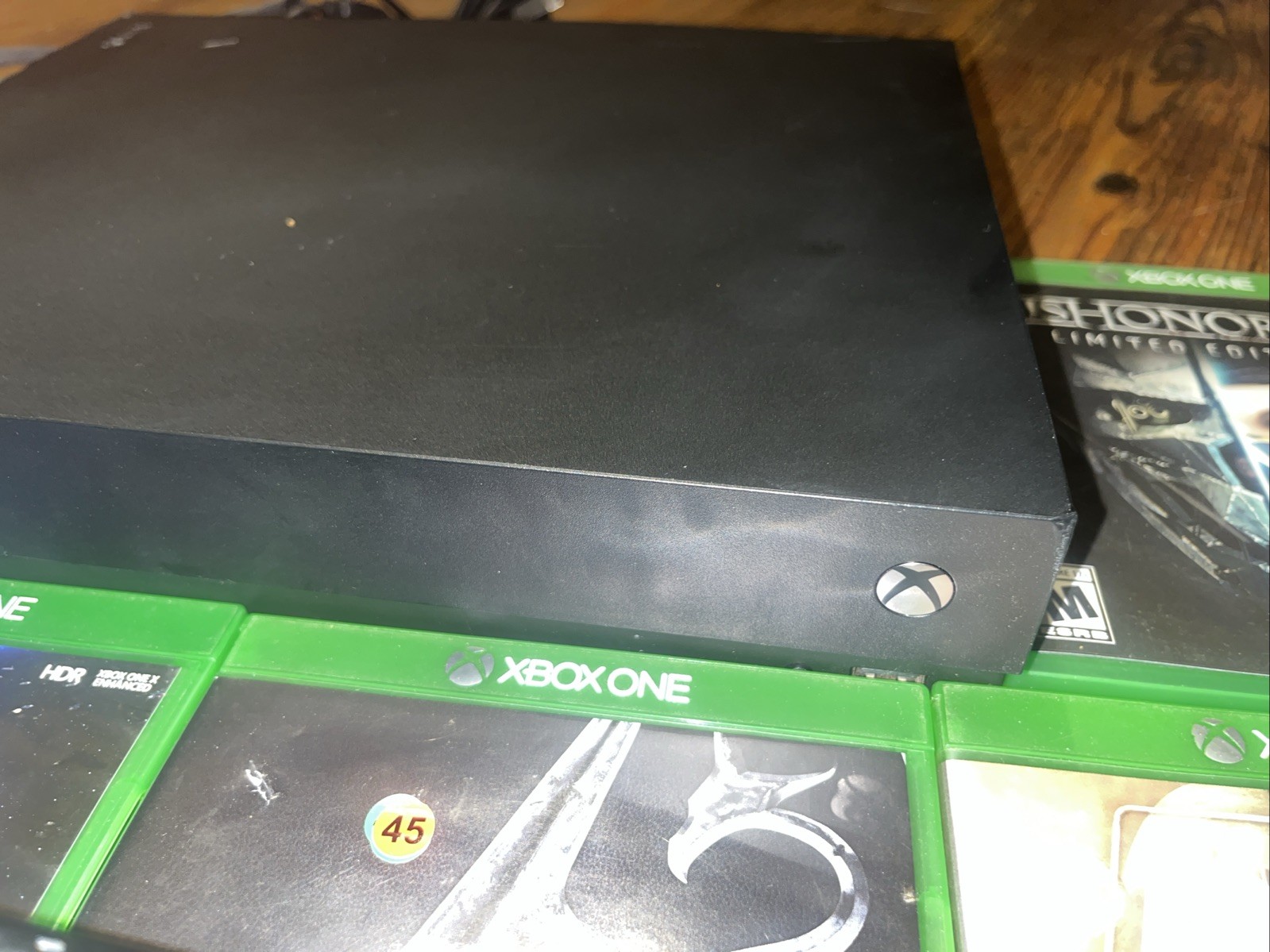 Microsoft Xbox One X 1TB Black Console 1 Controller 10 Games Bundle