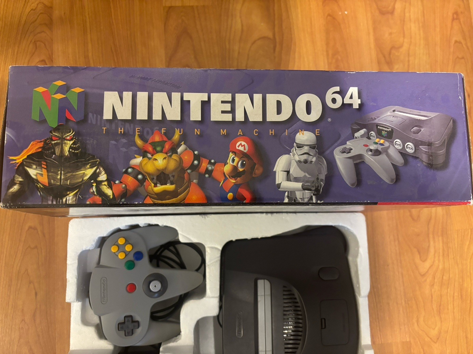 Nintendo 64 N64 Black Console w/ Gray Controller & Box Multiplayer NTSC-U/C