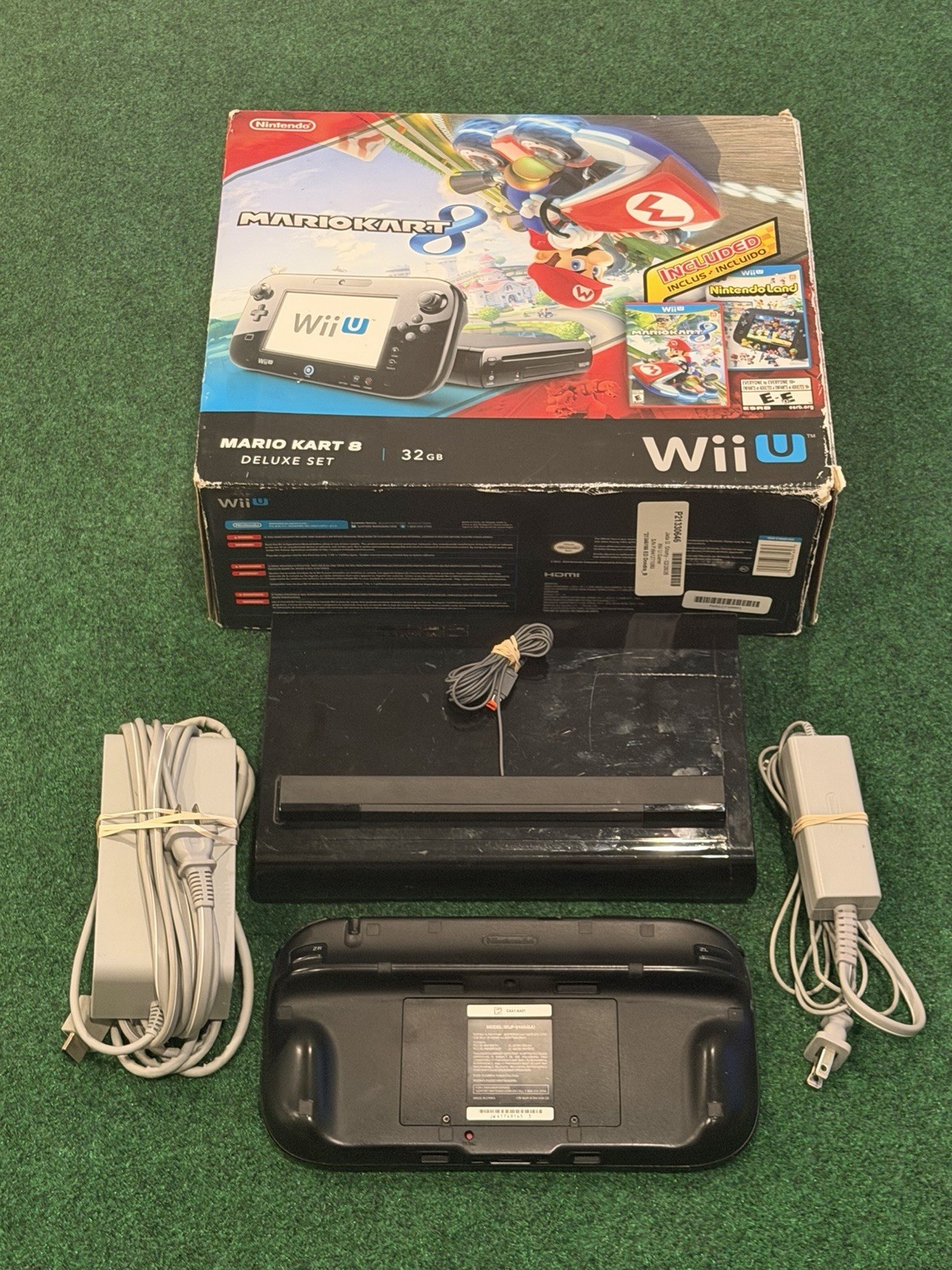 Nintendo Wii U 32GB Console Tested In Original Box Mario Kart 8 (NOT INCLUDED)