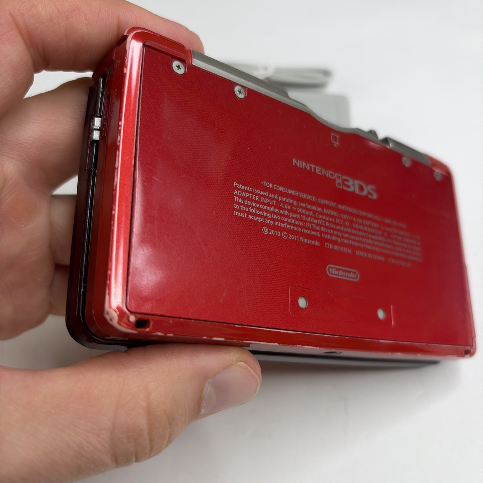 Nintendo 3DS System – Red Region USA, Charger US Model