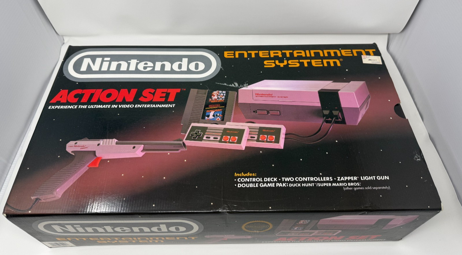 NES Action Set In Box + Super Mario Bros 2 and Mappy Land CIB Lot