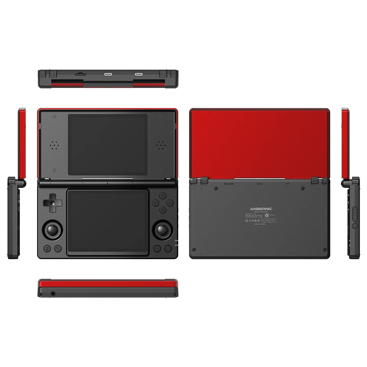 RG DS Foldable Handheld Game Console RK3568 Anbernic RG DS Android 14 System Two