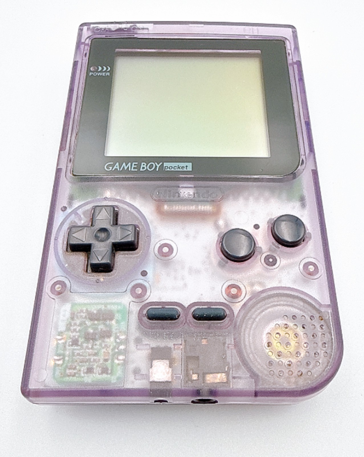 Nintendo Game Boy Pocket Console Clear Purple Japan w/Box, Manual – Excellent