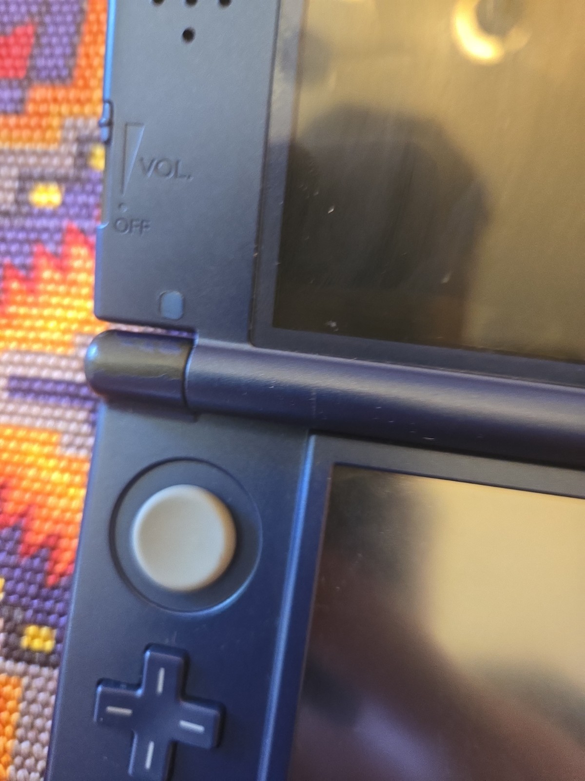 Nintendo New 3DS XL Galaxy Edition w/ 64 Gb SD & Charging Cable READ