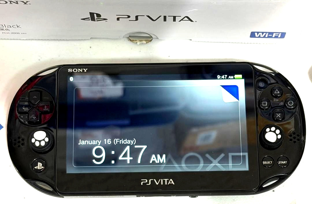SONY PS Vita PCH 2000 Console Charger w/Box PlayStation PSV Slim Black 64GB USA