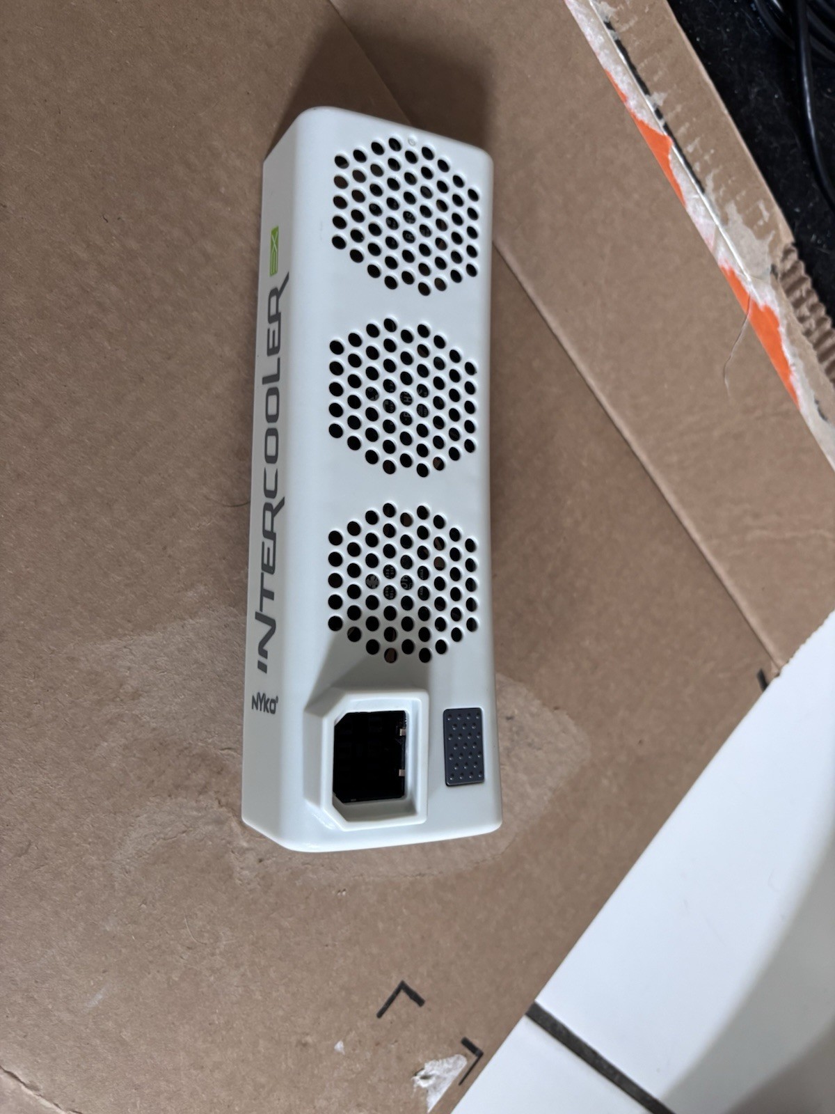 Xbox 360 Console with Belkin R7J604 Ethernet and AV Cables, headset, Intercooler