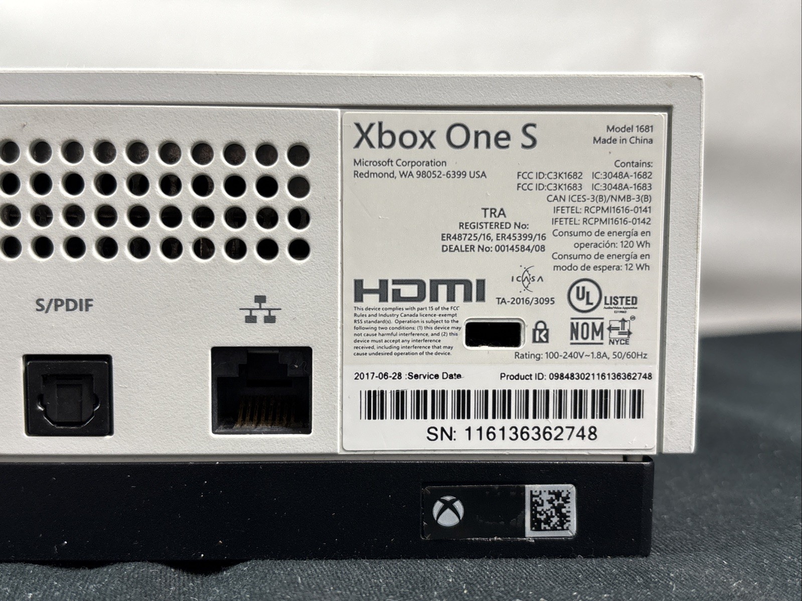 Microsoft Xbox One S 500gb (White) Console Body Only – Tested