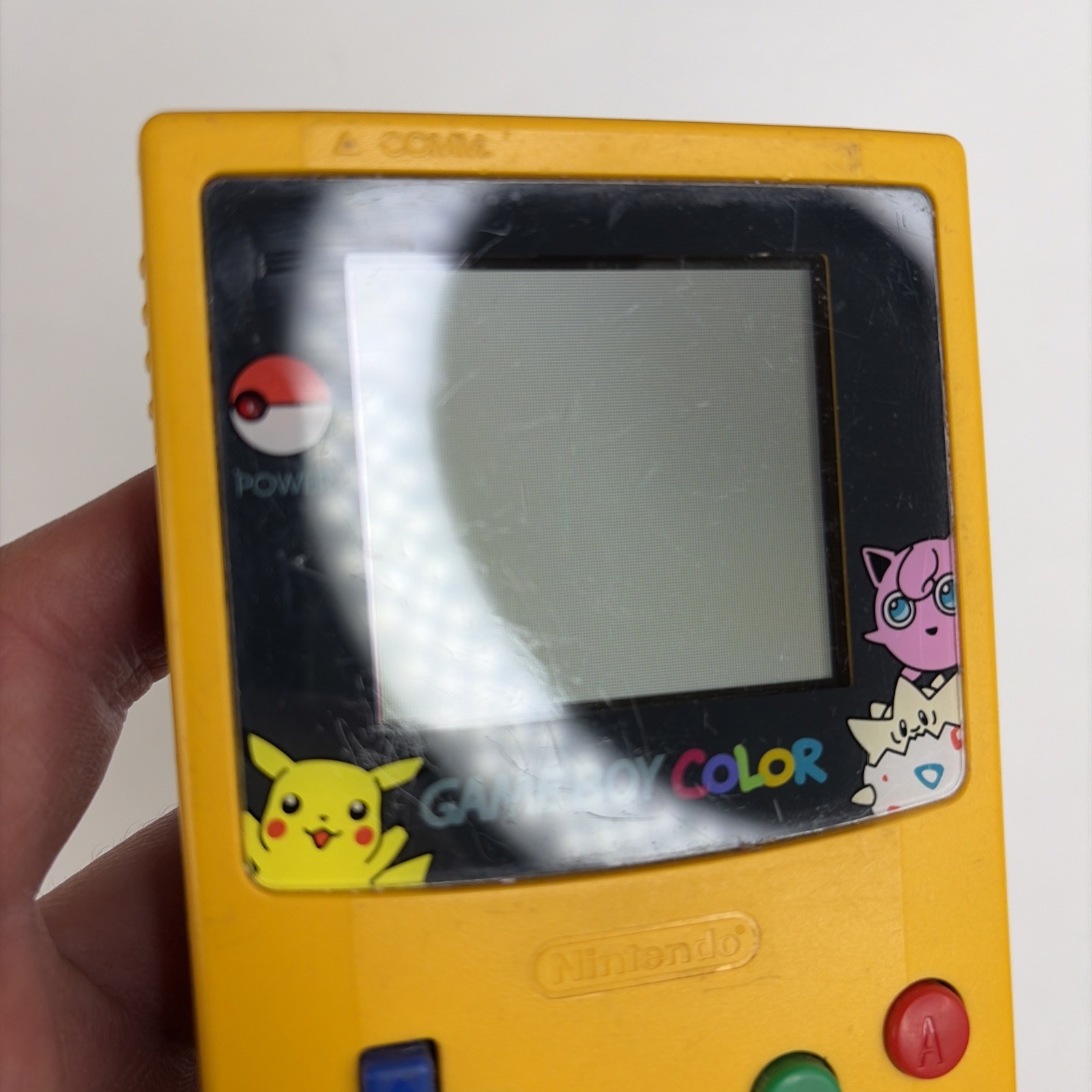 Gameboy Color Pokemon Special Pikachu Edition OEM Nintendo Console no Sound