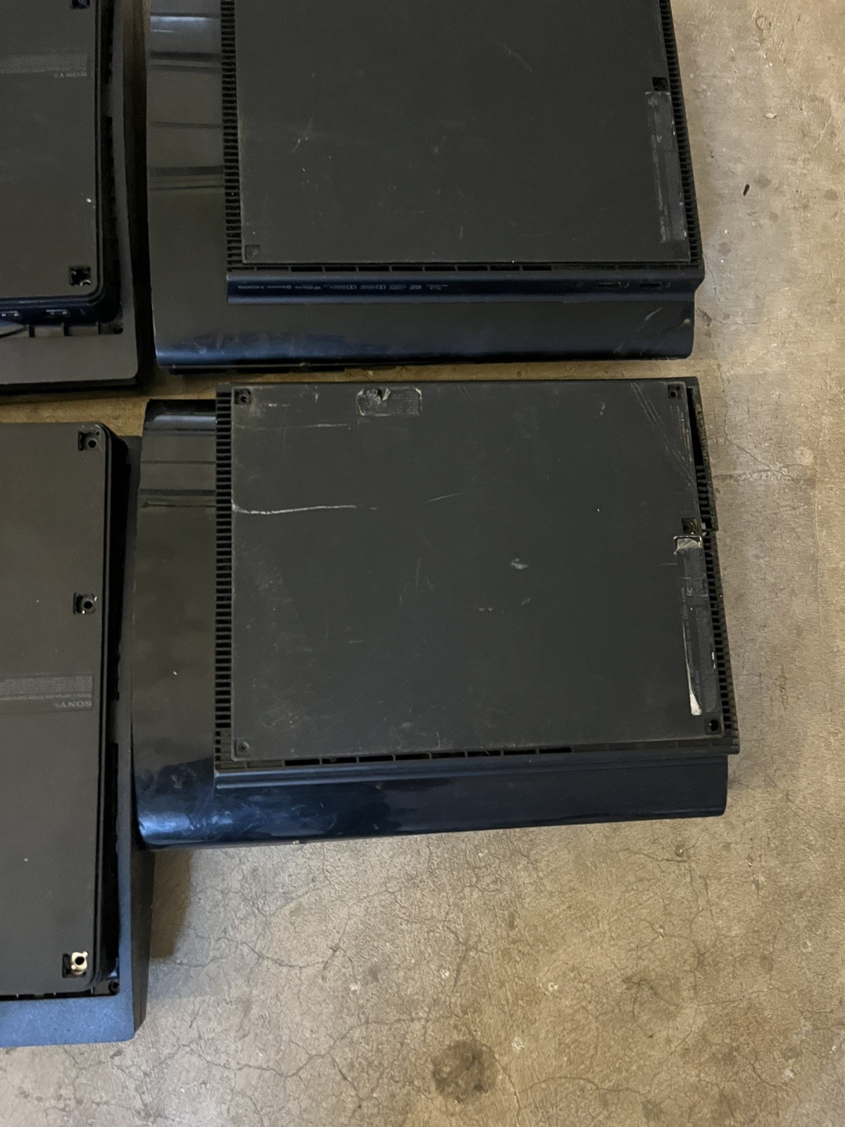 Lot of 4 Unknown Condition PlayStation 3 PS3 Consoles As-Is for Parts/Repair