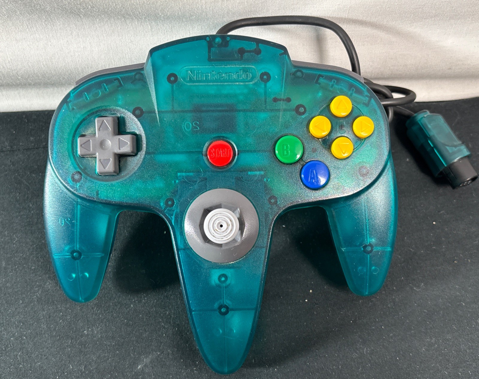 Nintendo 64 (N64) Console – Jungle Green W/ Blue Controller, Expansion & DK64