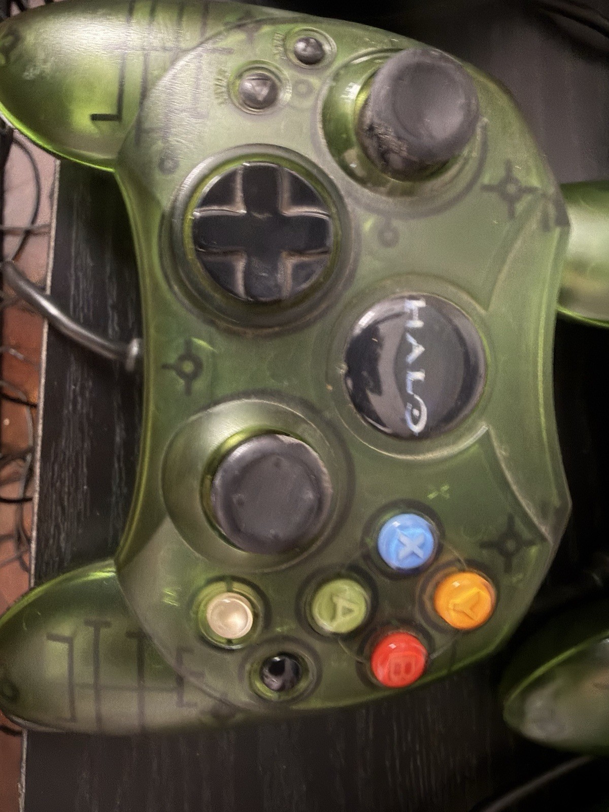 ⁠Xbox HALO Green Console Bundle – 8 Controllers 21 Games -Tested Limited Edition