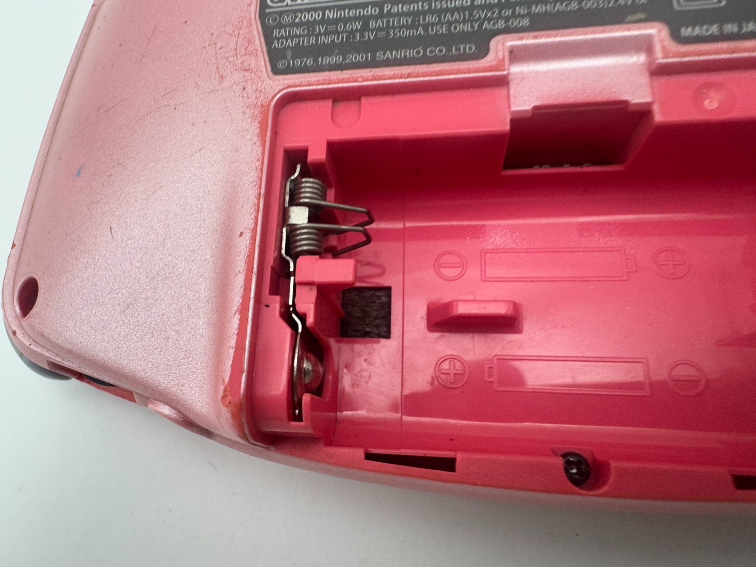 Nintendo Game Boy Advance Hello Kitty Pink Limited Edition GBA TESTED JAPAN 15+