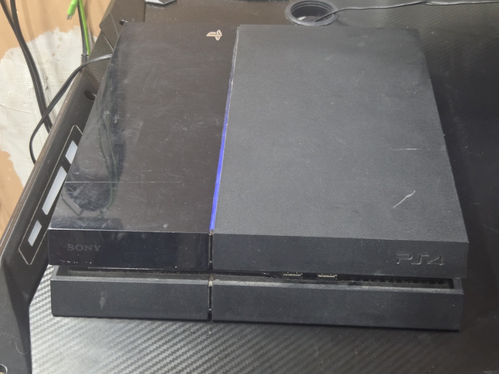 Sony PlayStation 4 PS4 500GB Black Console Tested W/ Power Cord & HDMI
