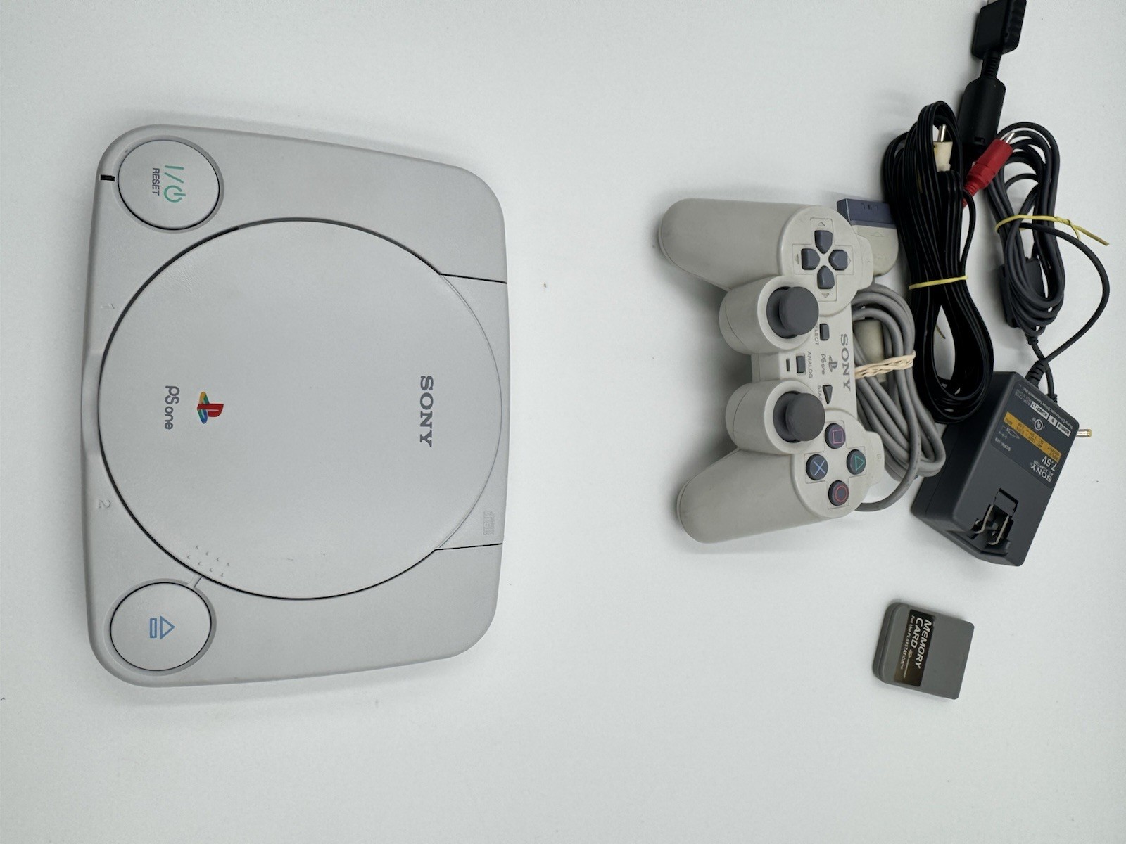 Sony PS One PS1 Slim White Console PS1 Tested