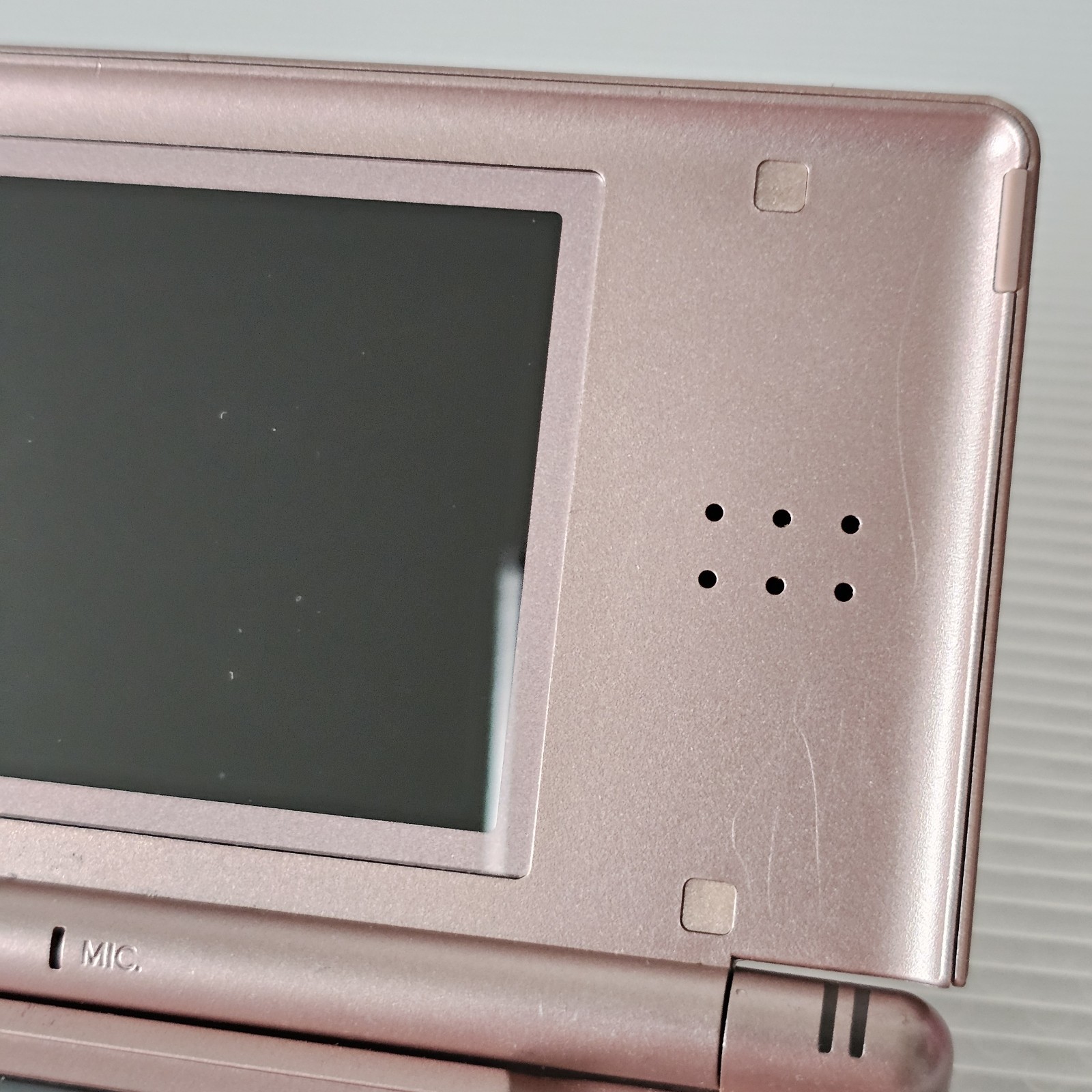 Nintendo DS Lite Metallic Rose Pink Handheld Console Model USG-001 – 2006